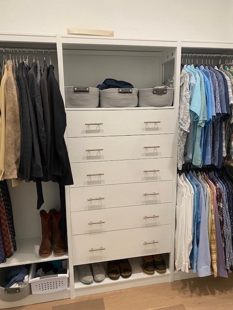 Solid Wood White Closet